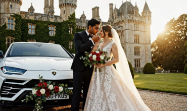 Wedding car hire Edinburgh, elegant wedding transportation service